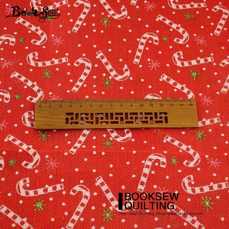 Booksew Лен Ткань Костюмы лоскутное Скатерти прекрасный Конфета 50x150 см Скрапбукинг