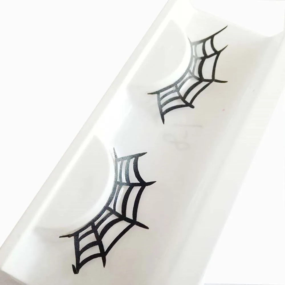 Пара Женские Накладные ресницы для Хэллоуина вечеринки макияжа красные