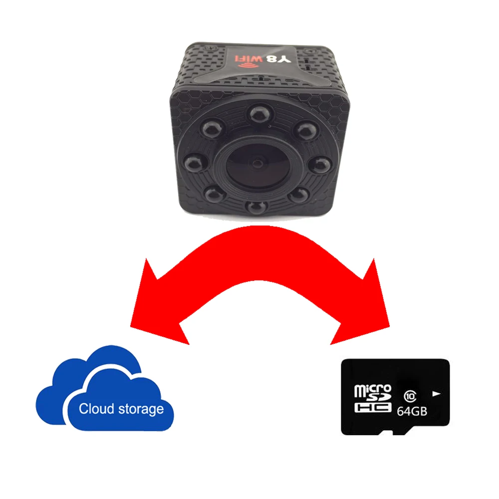 Мини Wi-Fi IP-камера ночного видения HD мини-камера обнаружения движения видео записи