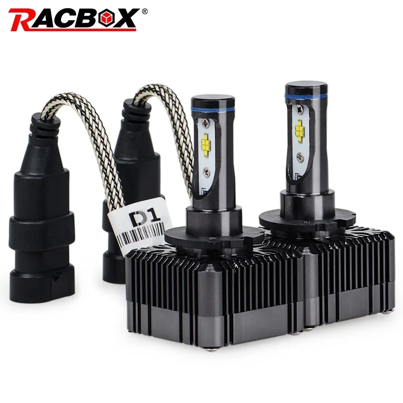 RACBOX D1S D1C D1R D3S D3C D3R автомобильная светодиодная лампа для фары глобус свет 72 Вт 8000LM