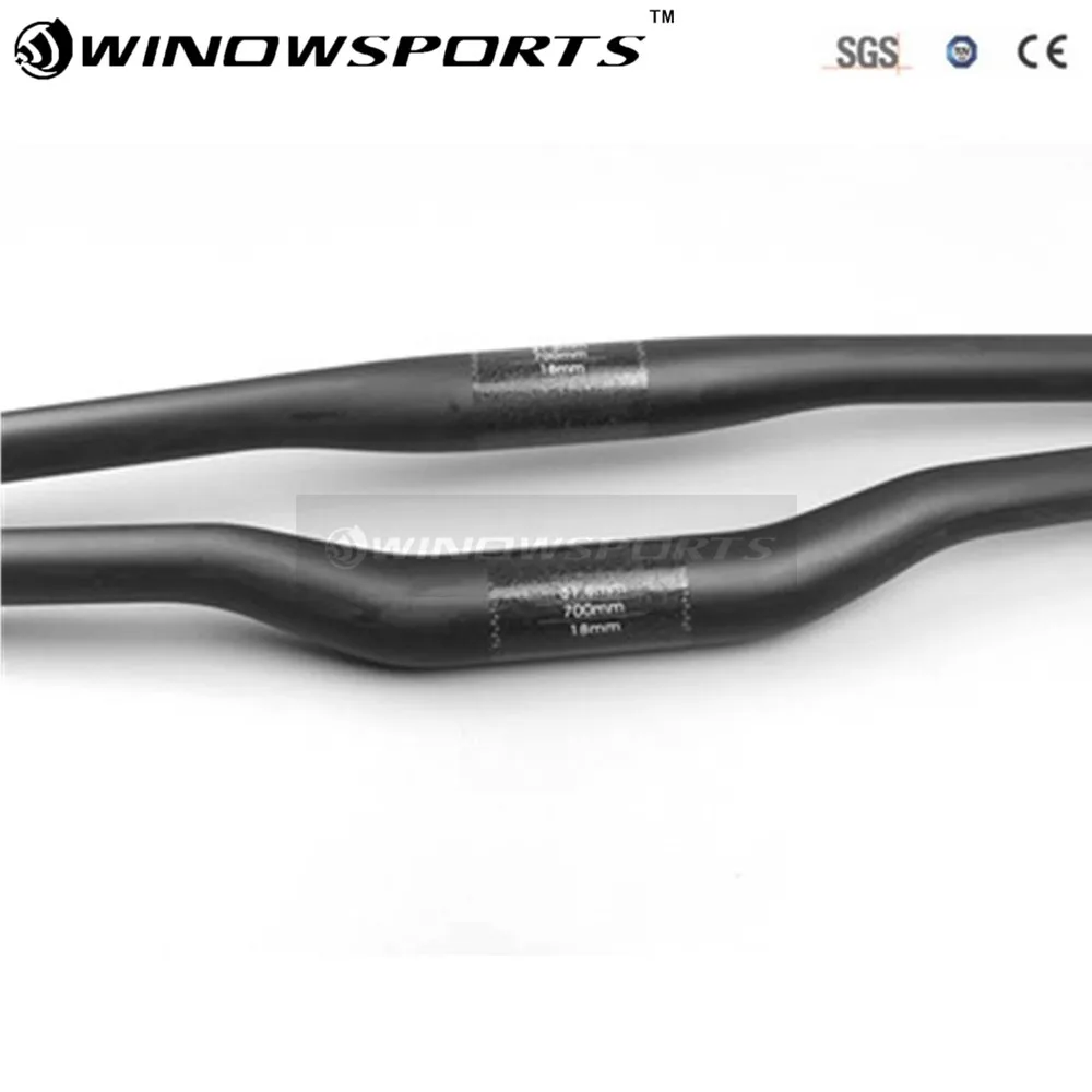 Winowsports дешевый углеродное волокно горный велосипед плоский Руль Горный