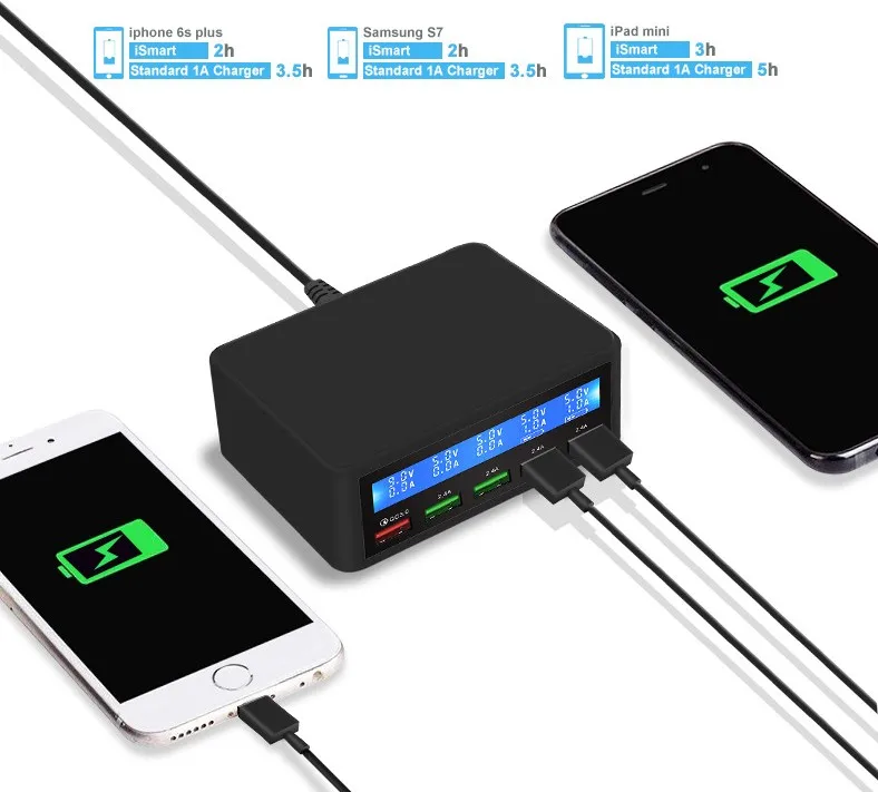 Зарядное устройство для смартфона с 5USB портами 40 Вт|Зарядные устройства