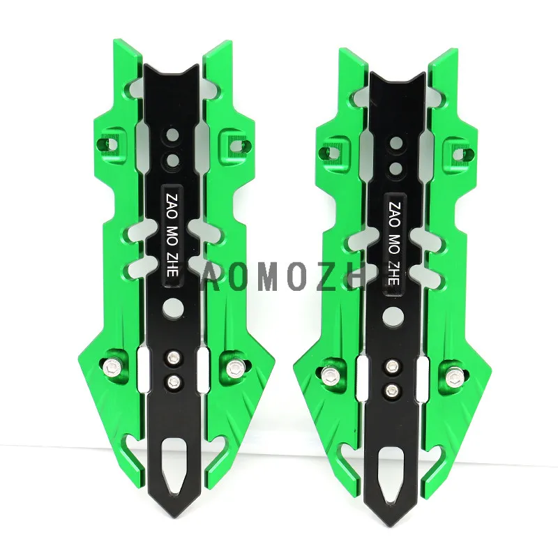 green 2 Pcs Аксессуары для мотоциклов до ударопрочный чехол внедорожные транспортные средства передний амортизатор крышки для Yamaha MT-09 MT-07 MT-03 FZ1 FZ8 - Цвет: green 2 Pcs