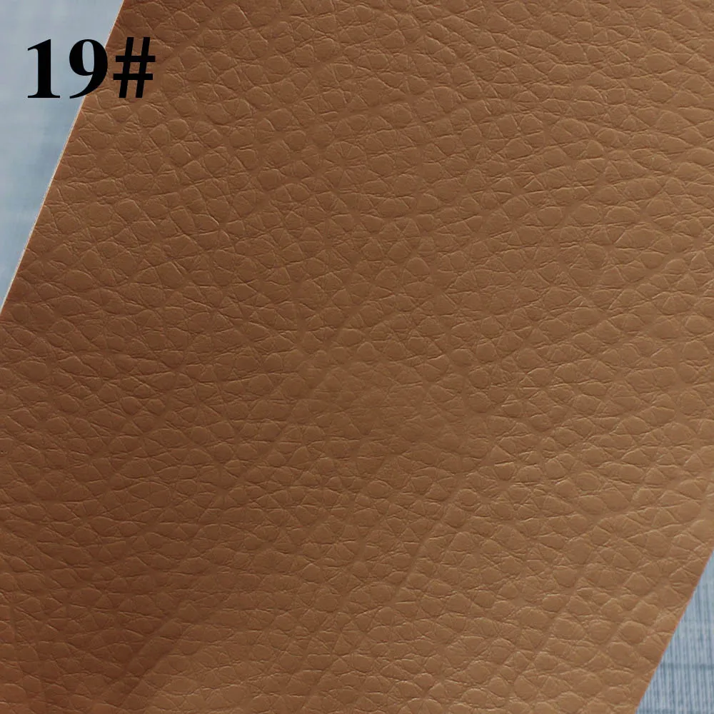 NO. 19Earth yellow 1 шт. из ПУ фабричной кожи самоклеящаяся патчи кожа дивана с автомобильным сиденьем ремонт наклейки-заплатки Скрап тканевые нашивки 10x20 см - Цвет: NO. 19Earth yellow