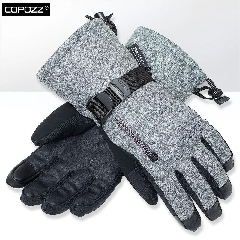 COPOZZ унисекс-30 градусов перчатки для сноуборда сенсорный экран лыжные перчатки снегоход мотор зимние лыжные водонепроницаемые теплые зимние перчатки