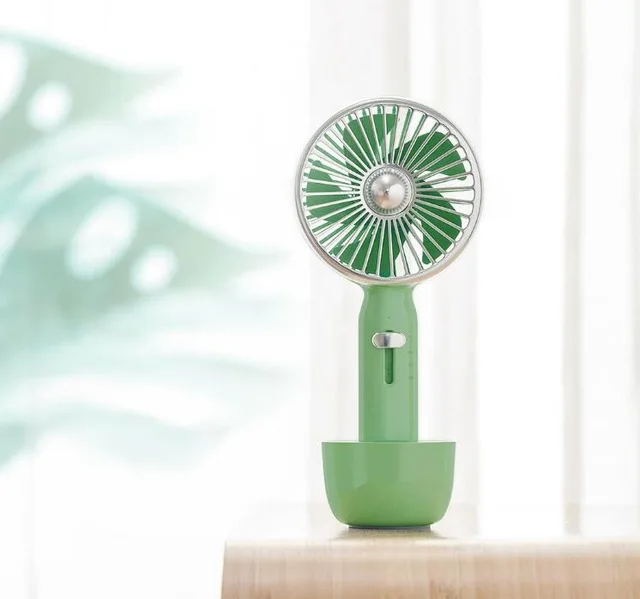 Green Xiaomi Mijia Guildford ручные вентиляторы на батарейках Oplaadbare ручной мини-вентилятор Elektrische Persoonlijke ручные вентиляторы - Цвет: Green