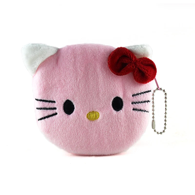 1 шт. кошелек для монет и женские кошельки плюшевые сумки hello kitty девочек сумка