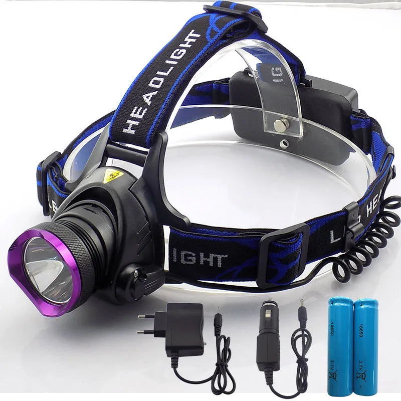 Светодиодный фонарь Xml T6 с аккумулятором 18650 2000 лм|t6 light|battery t41battery tapers |