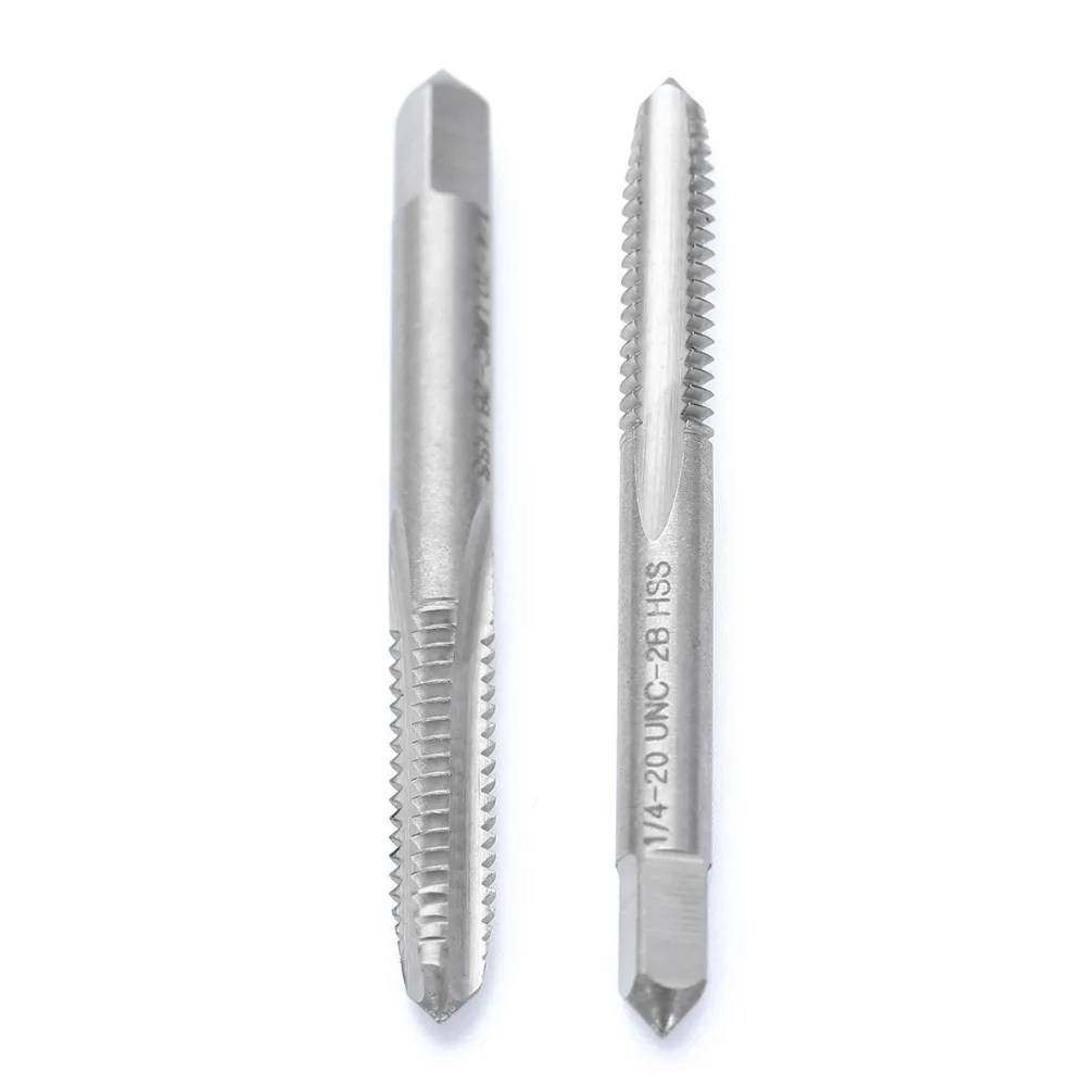1pc Right Hand Screw Thread Tap 1/4-20 UNC-2B HSS Tapping Tool Spiral Point Straight Flute Drill Bits For Power | Инструменты