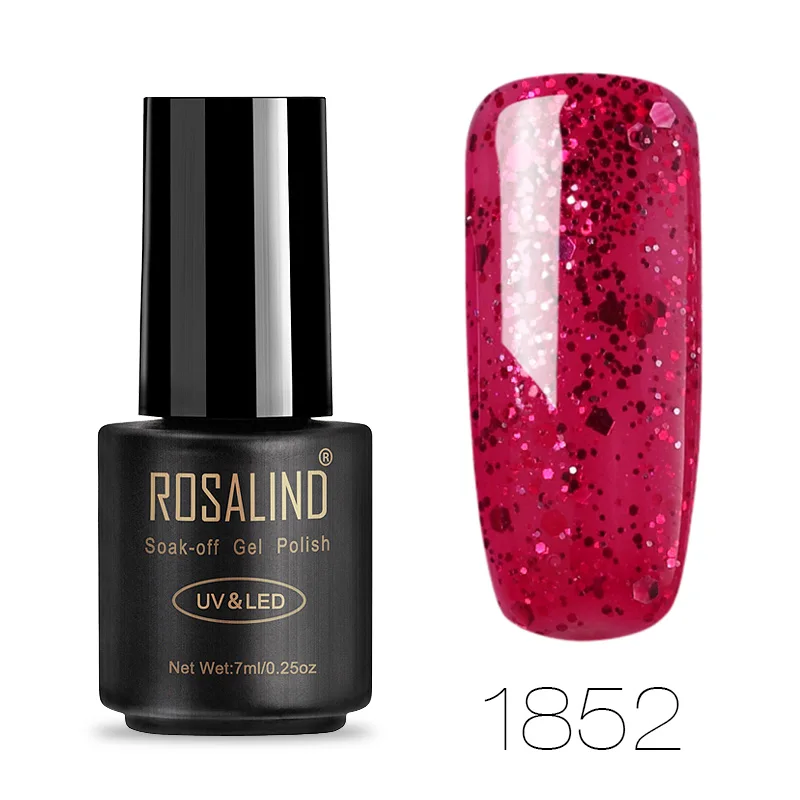 1852 ROSALIND 7 мл Гель-лак для ногтей Классическая серия 1323-1864 цвет Vernis Топ основа под лак искусство долговечный Замачивание Топ гель лак - Цвет: 1852