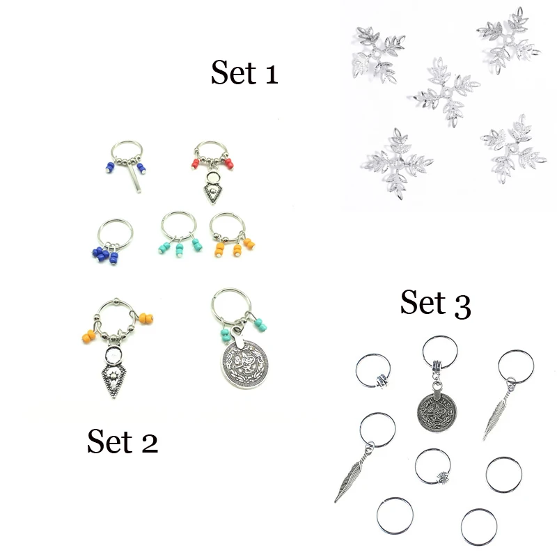 1 комплект в партии серебристая золотая тесьма для волос дреды бусина золотого