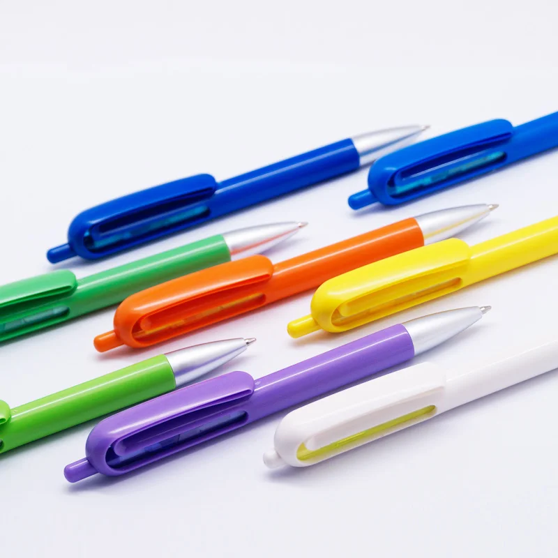 200 pcs/lot new novelty click plastic ballpoint pen for writing stylo