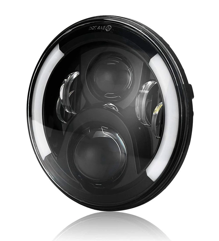 Marlaa 7 дюймов Wrangler светодиодный фары+ 4 дюймов светодиодный Противотуманные фары Halo DRL для Jeep Wrangler 1997- JK LJ TJ(4 шт