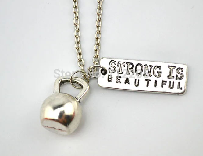 Гантели штанга чайник колокольчик с сильной красивой бриллиантовой цепи