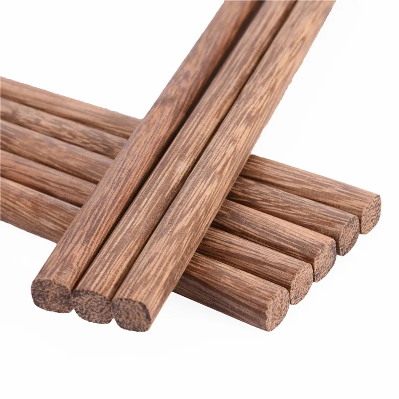 10 пар качественных китайских деревянных палочек для еды в простом японском стиле