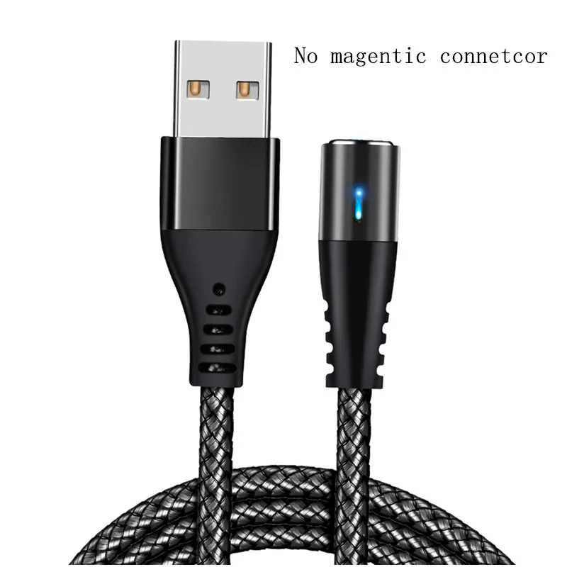 Only wire no plug Олаф Круглый Магнитный кабель для iphone Xs max 7 8 plus Быстрая зарядка type C Micro Usb шнур для samsung S9 S10 кабели для мобильных телефонов - Цвет: Only wire no plug