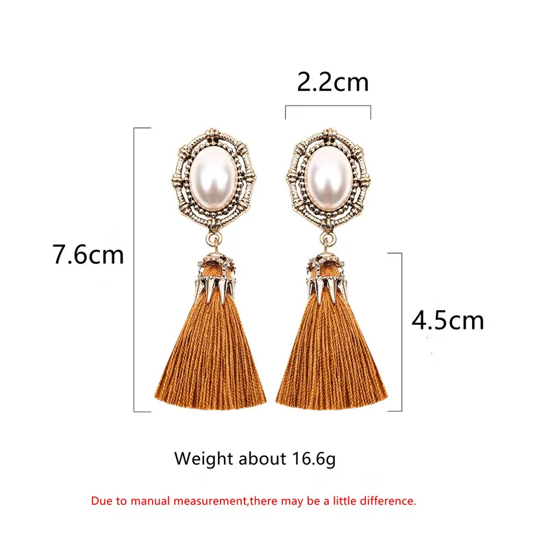 Женские винтажные серьги с кисточками и жемчугом | Украшения аксессуары