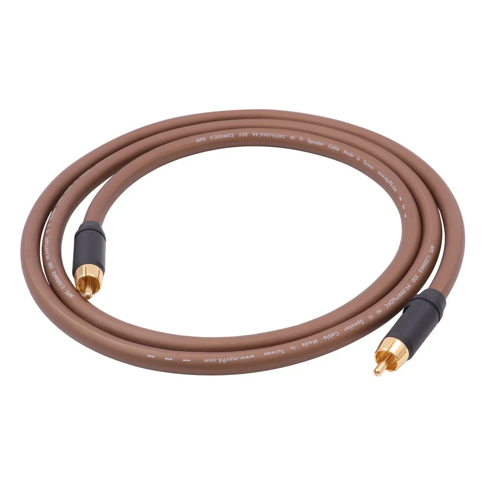 Кабель RCA MPS 5N 99.9997% OFC с позолоченным штекером 24 К Hi Fi аудио домашний кинотеатр ТВ CD