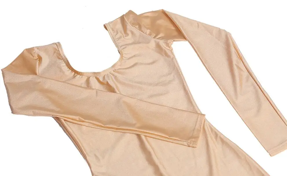 ICOSTUMES/облегающий гимнастический костюм с длинными рукавами для девочек