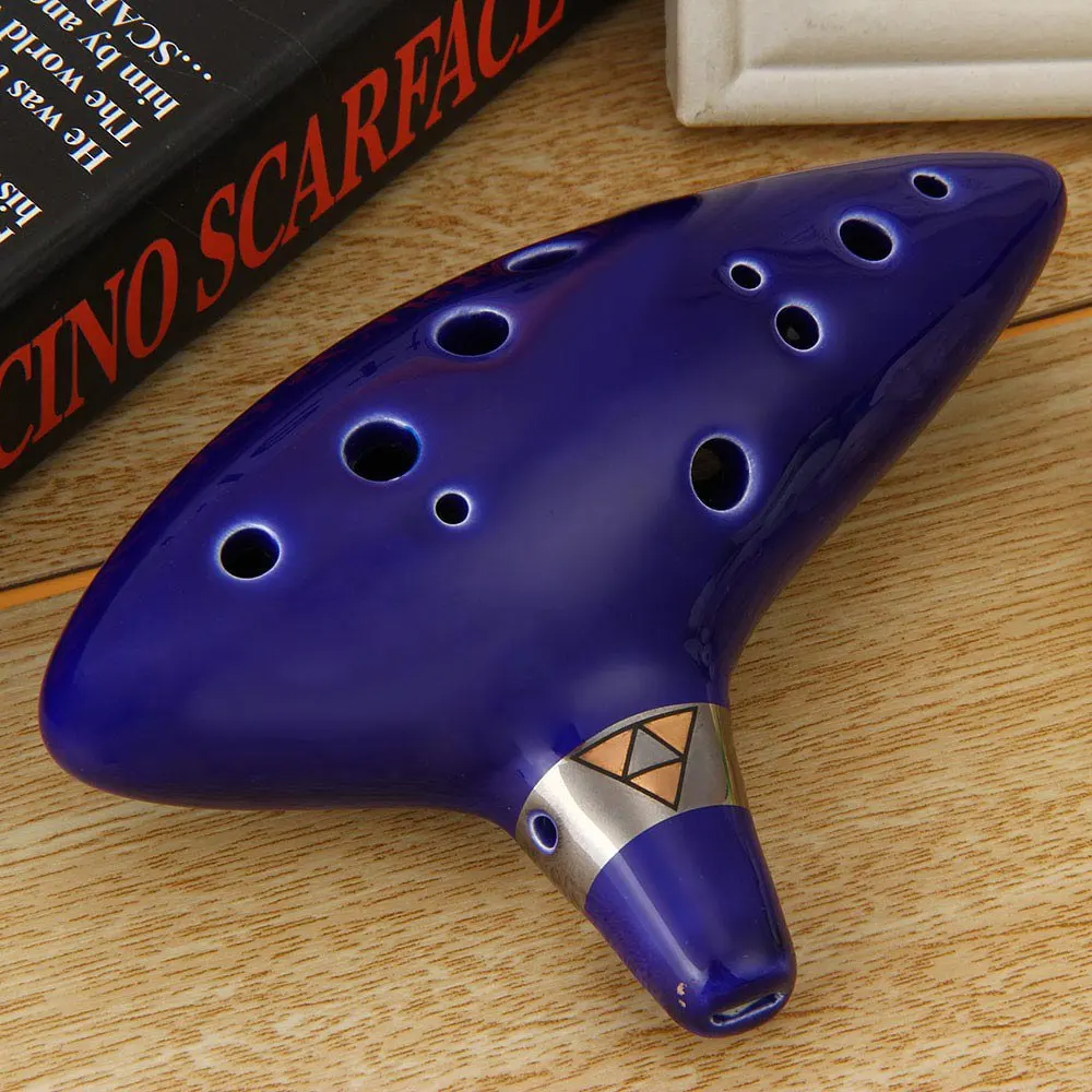 12 Отверстие Zelda Ocarina Времени Китайский Профессиональный Бас Флейта Музыкальный