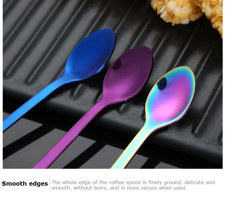 Hot 2Pcs/Set Stainless Steel Couple Coffee Spoon Dessert Ice Cream Stirring Tea Tableware Kitchen Wedding Supplies | Дом и сад