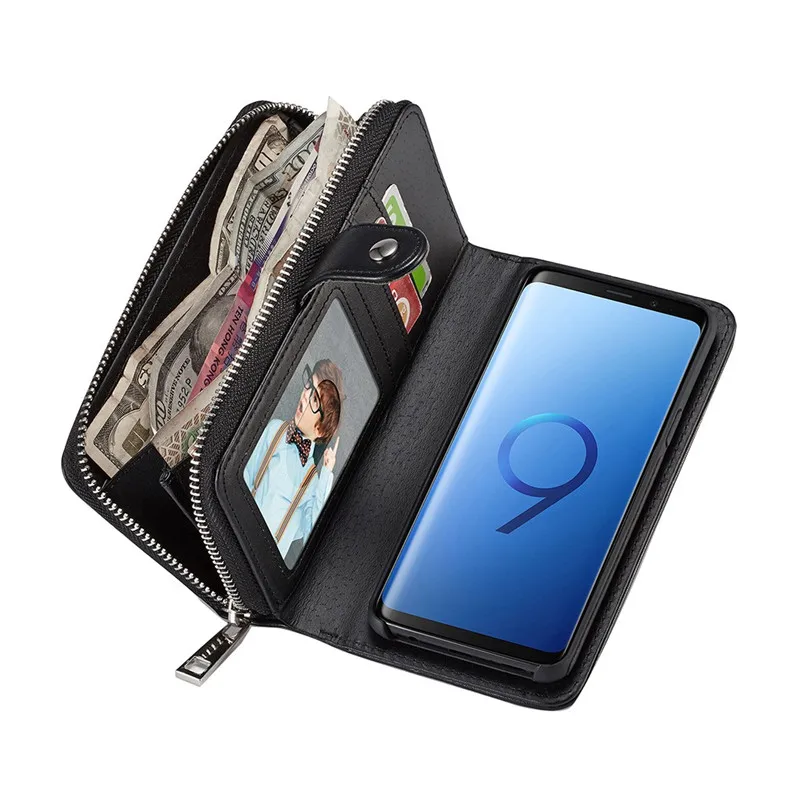 2019 новый популярный водонепроницаемый кожаный чехол на молнии для мужчин и