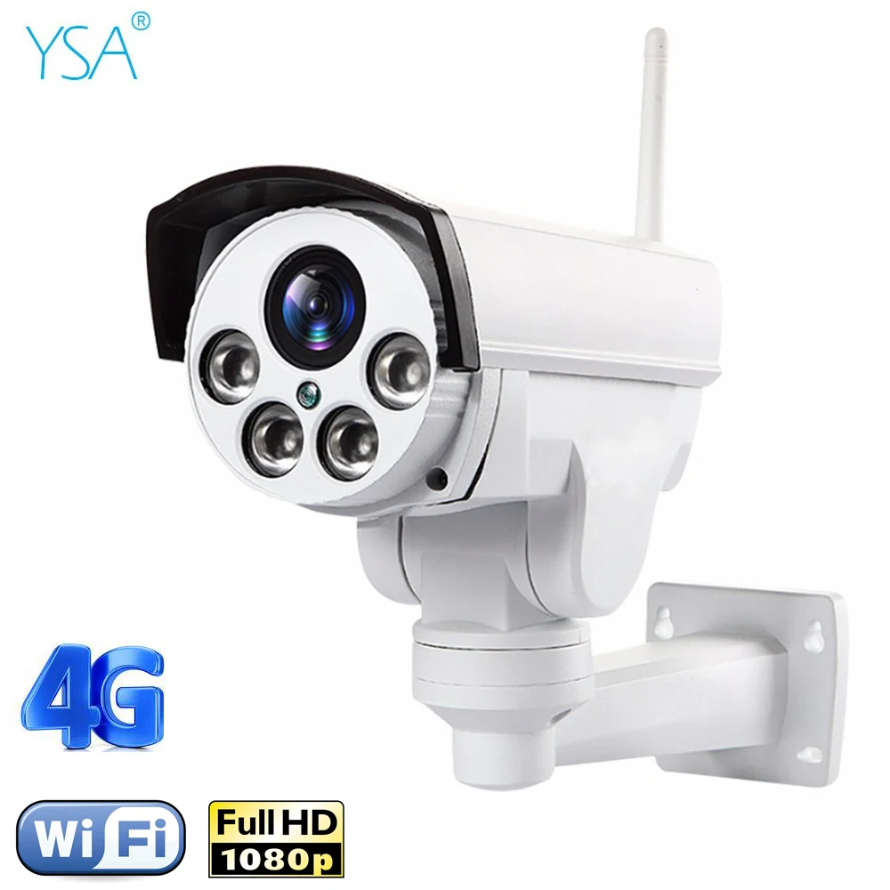 HD1080P Wi Fi 3g 4g SIM PTZ 5 кратный зум Водонепроницаемая камера с поддержкой макс. 128G