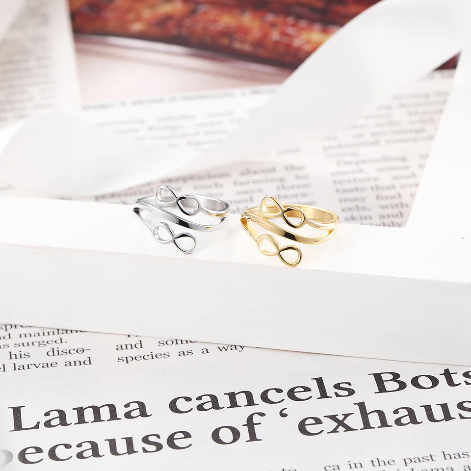 Женские кольца BAOLAISI золотистого цвета в форме листьев с двумя замками из