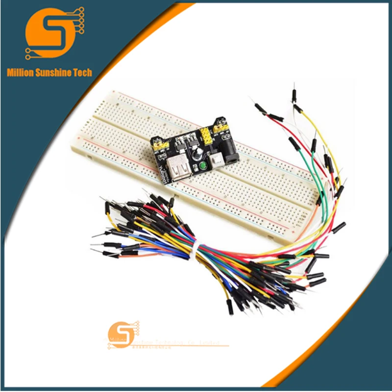 MB102 макет модуля питания+ MB-102 830 точек Solderless Прототип Хлеб доска комплект 65 гибкие перемычек
