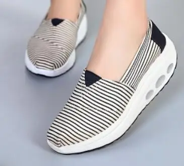 Повседневная Обувь платформы женщин обуви tonetm скайлар холст женская обувь