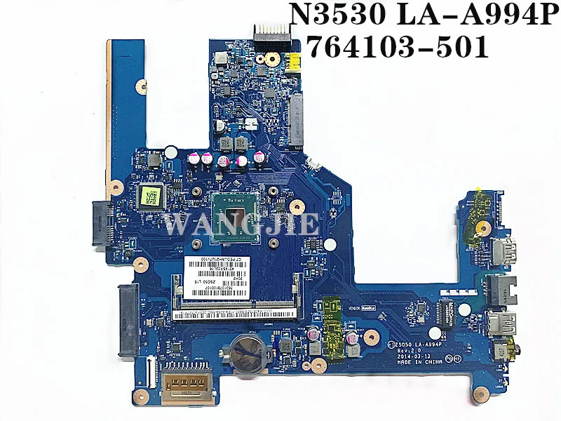 Материнская плата для ноутбука hp 15 15-R с процессором N3530 2,16 ГГц LA-A994P 764103-501 764103-001 полностью протестирована
