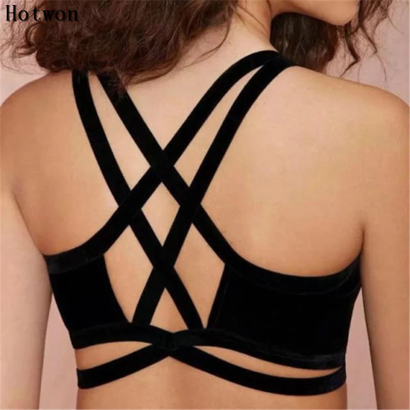 Модный сексуальный бюстгальтер с открытой спиной вырезами на бретельках