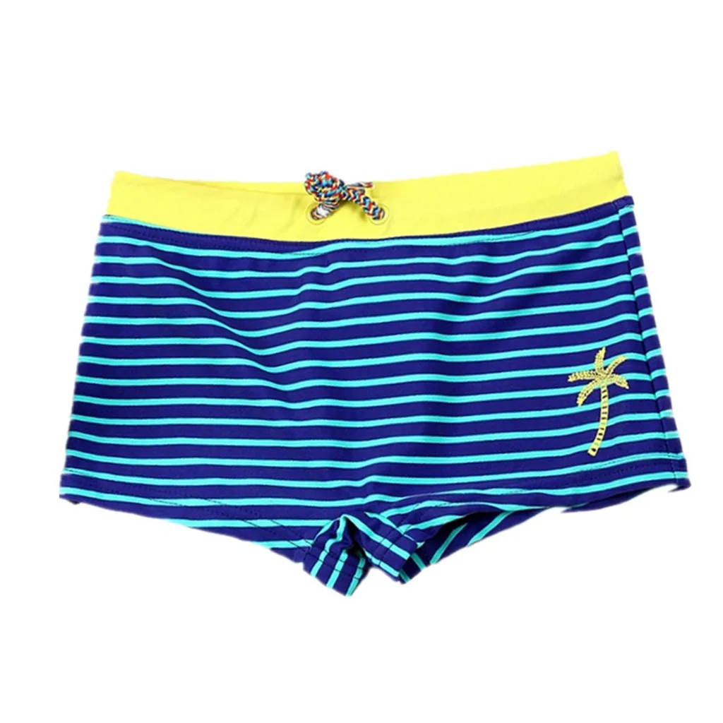 1 шт. пляжные шорты для мальчиков 3 12 лет детские плавки полосатые эластичные