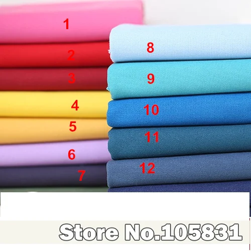 Однотонная хлопчатобумажная ткань холщовая для поделок 16 унций диванных подушек