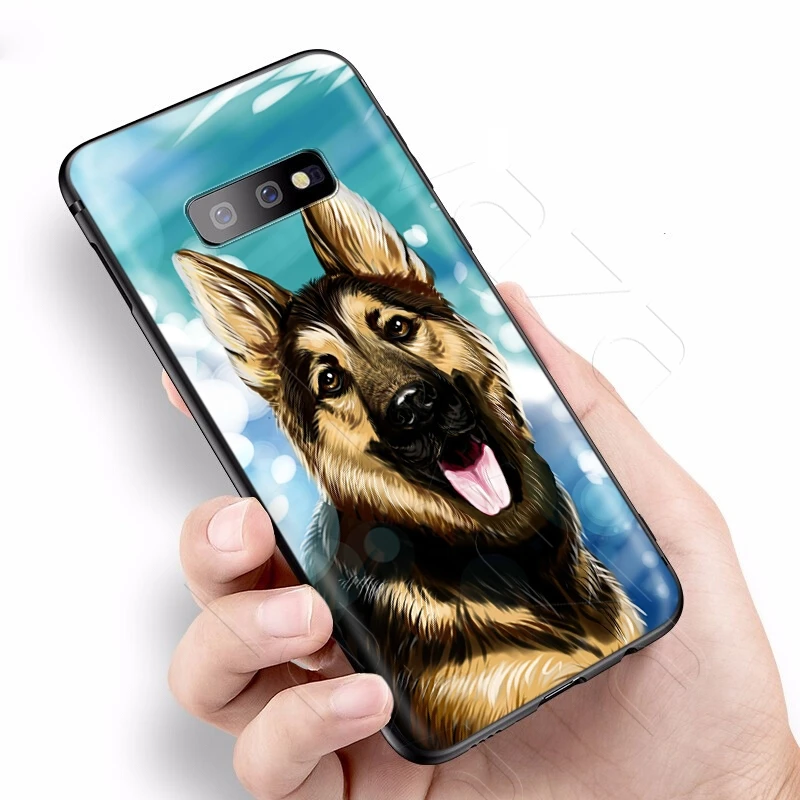 Lavaza немецкой овчарки чехол для Samsung Галактики S6 S7 край J6 S8 S9 S10 плюс A3 A5 A6 A7 A8 A9 Note 8 9 |