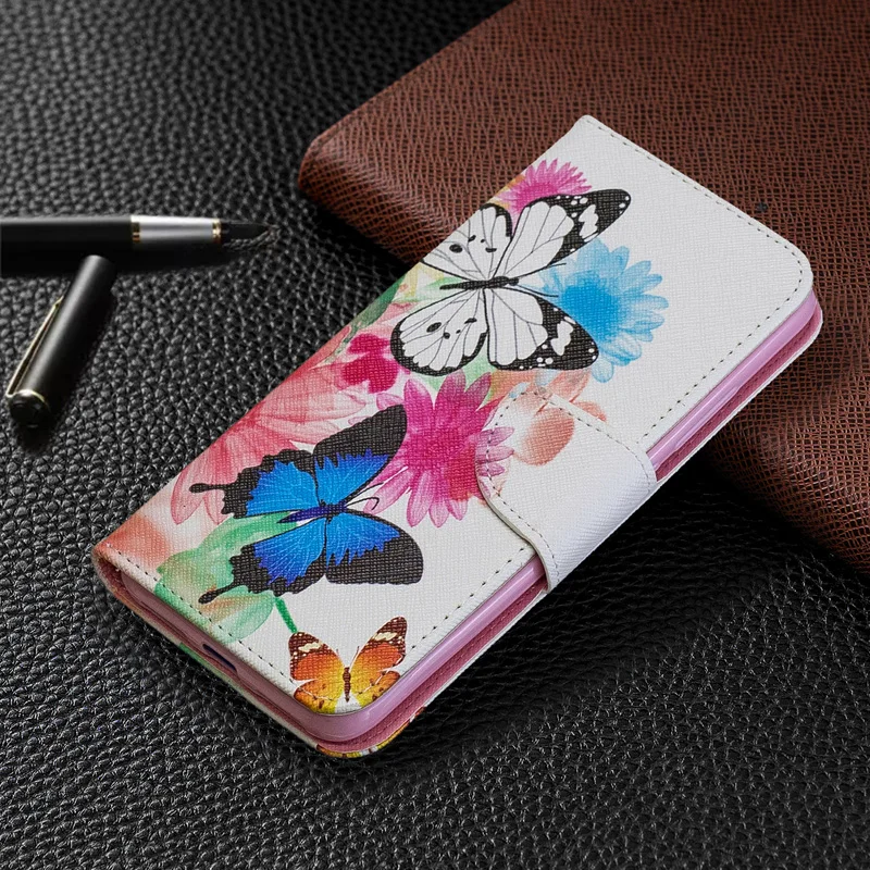 Окрашенный кожаный флип-чехол для Xiao mi Red mi 7 7A 5 Plus K20 Pro note 7 pro 8 pro Чехол-бумажник для Xiaomi mi A2 Lite