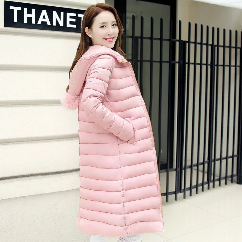 Женские зимние куртки больших размеров пуховая хлопковая парка женское новое