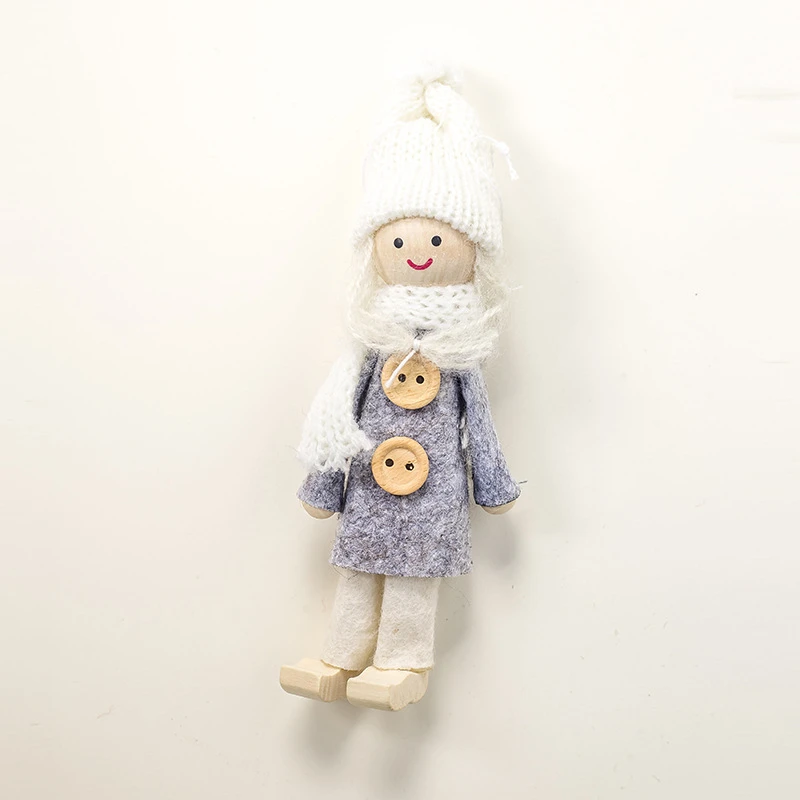 Новогоднее Рождественское украшение подарок дерево для девочки ткань кукла