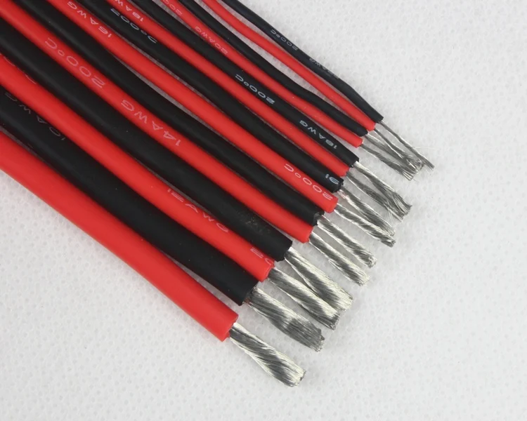 30AWG 5 м/лот красный или черный 30 # awg Температуроустойчивой силиконовой провода Diy