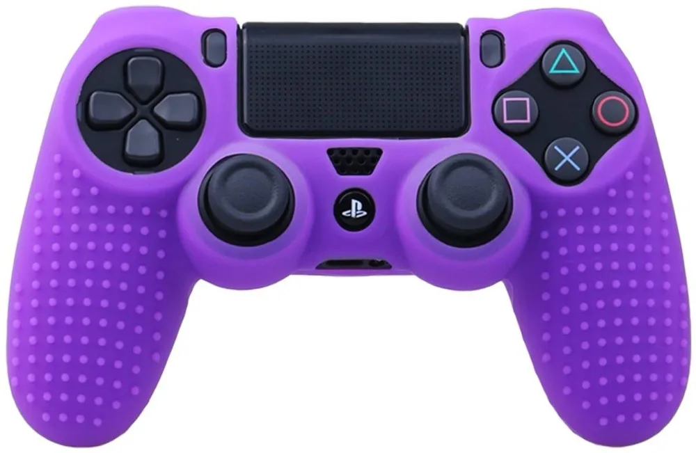 Для Dualshock 4 Чехол Шипованный горошек Силиконовый каучуковый гель чехол для Sony PS4 Slim/Pro контроллер чехол красный синий черный зеленый