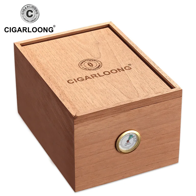 Humidor большая емкость коробка с увлажнителем для сигары из кедра/шкаф хранения
