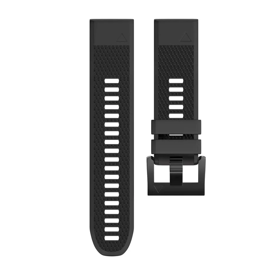 Сменный силиконовый ремешок для наручных часов Garmin Fenix 5 Fenix5 для Garmin Forerunner 935 gps часы быстросъемный ремешок для часов - Цвет: Black