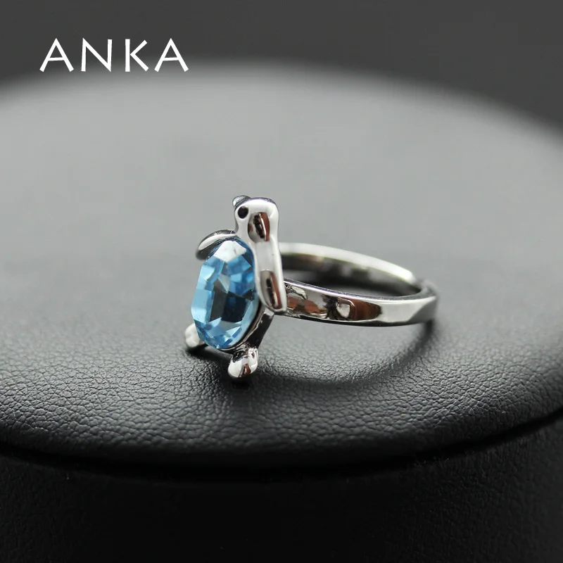 Женское кольцо с кристаллом пингвина из Австрия #104844