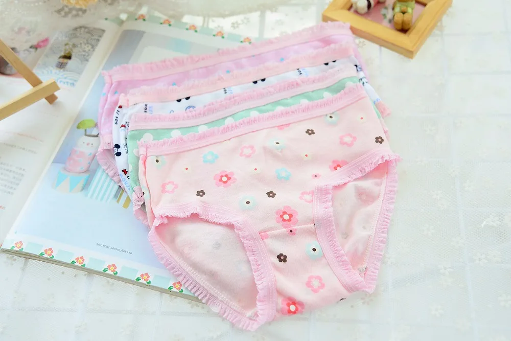 3 шт./лот Новинка 2017 года модное нижнее белье для маленьких девочек хлопковые