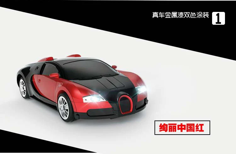 Красный Роскошные Sportscar моделей автомобилей жест деформации робот трансформации Дистанционное управление RC автомобиль Игрушечные лошадки подарок для детей - Цвет: Красный