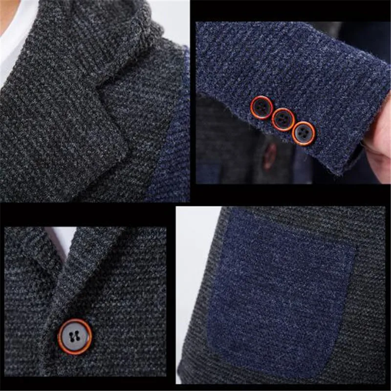 Одежда мужские куртки пальто Длинный блейзер с капюшоном для мужчин Тренч Masculina