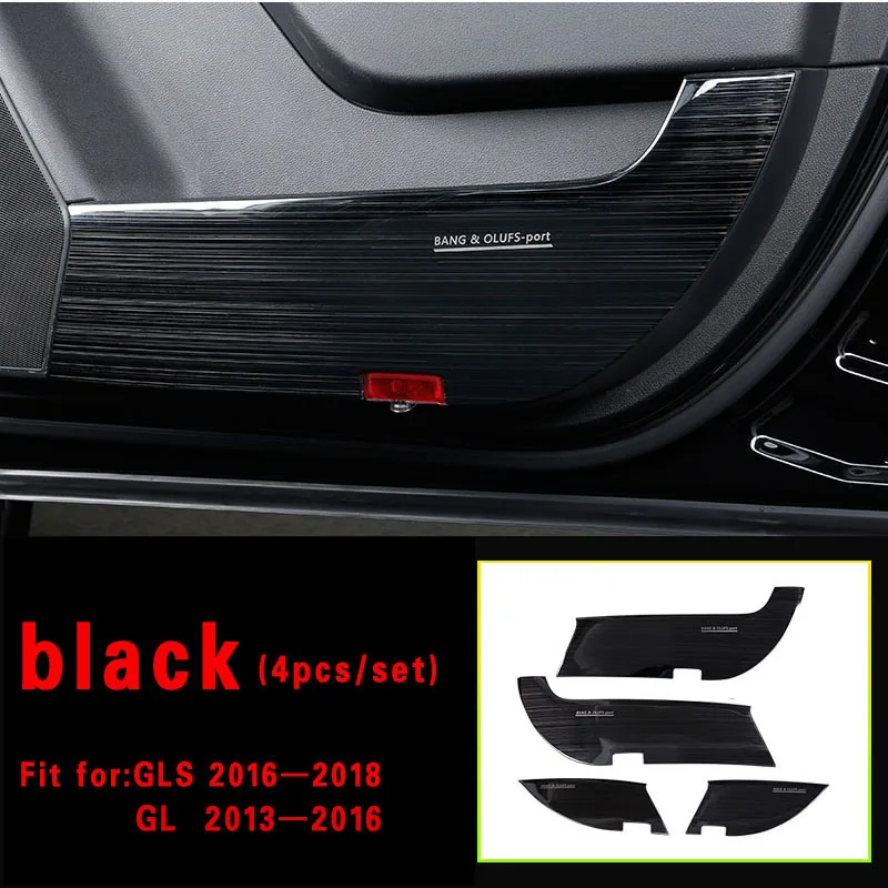 black GLS or GL Для Mercedes Benz ML320 350 2012 W166 350d GL450 x166 GLS защитная дверь царапина Марка грязная накладка наклейка аксессуары - Название цвета: black GLS or GL