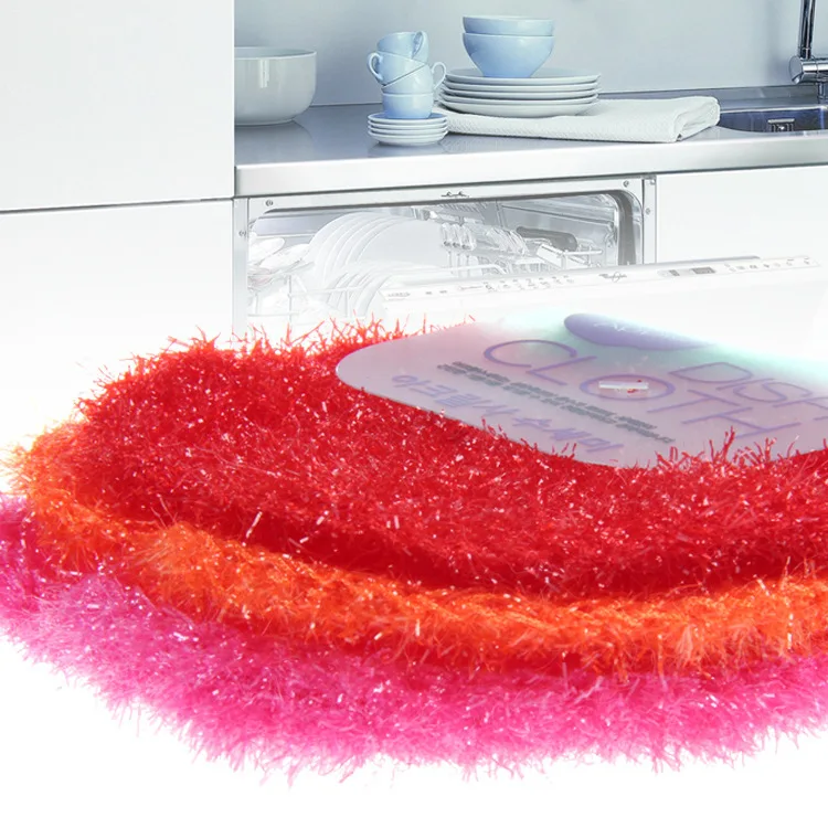 Корейская ткань для мытья посуды Apple 3 шт./лот акриловое полотенце волшебная