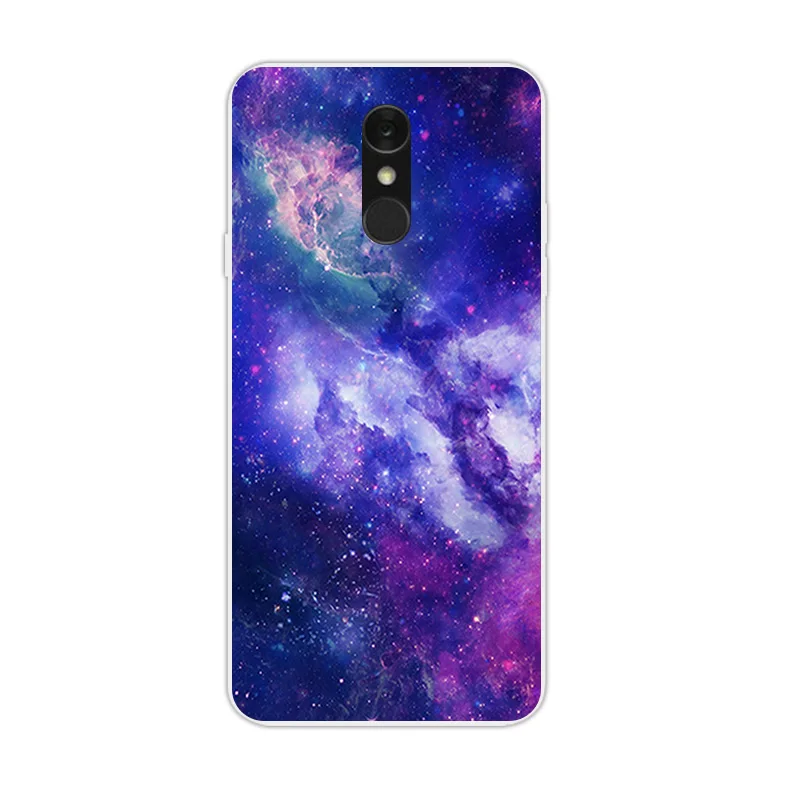 5 дюймов для Funda LG Q7 + Scen чехол телефона мягкий TPU прозрачный задняя крышка