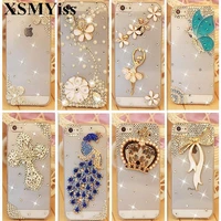 xsmyiss for huaweip8 p9 p10 p20 p30 plus lite luxury rhinestone diamond phone case for huawei mate10 20 pro lite soft back cover